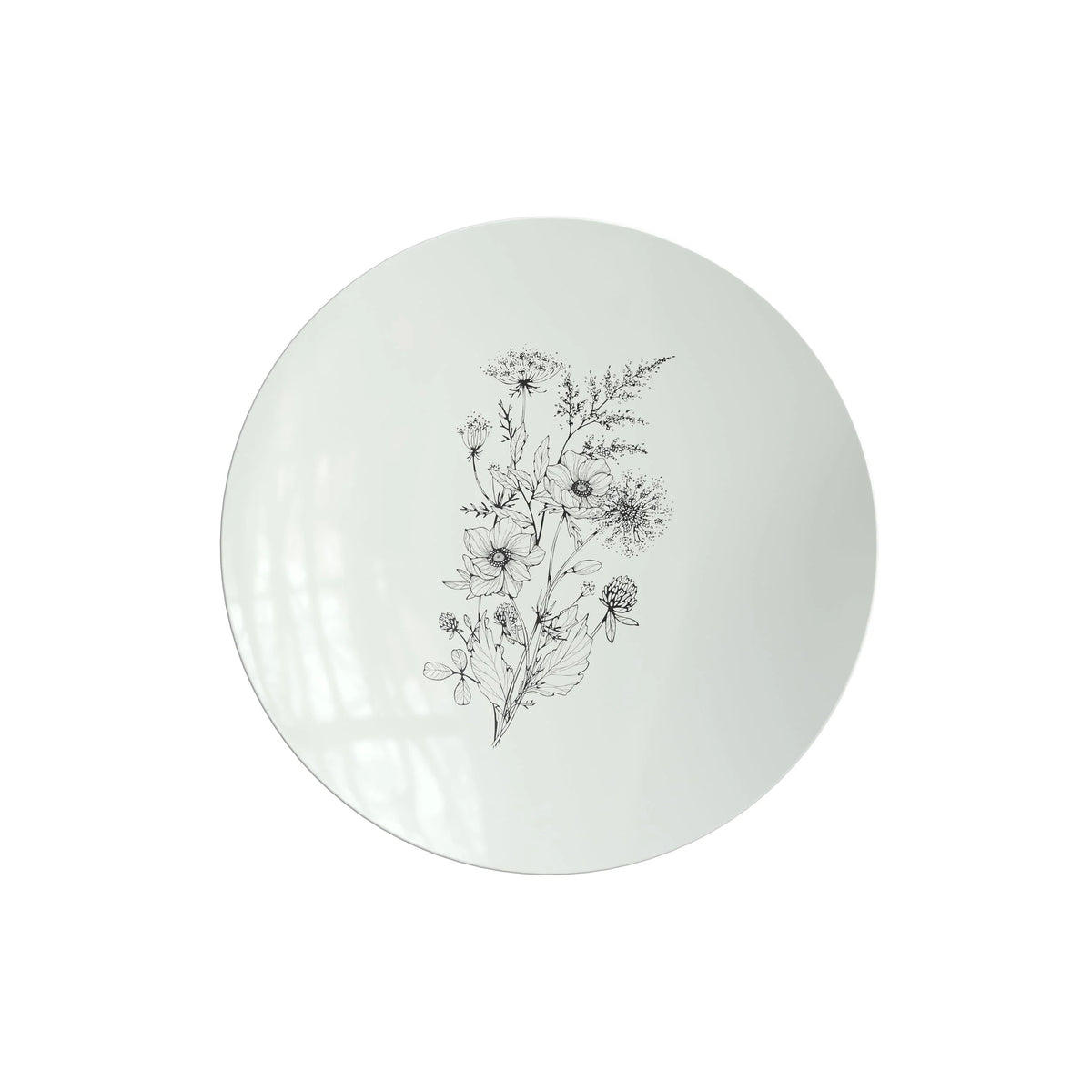 8" Blossom Circle Design Plastic Plates (10)