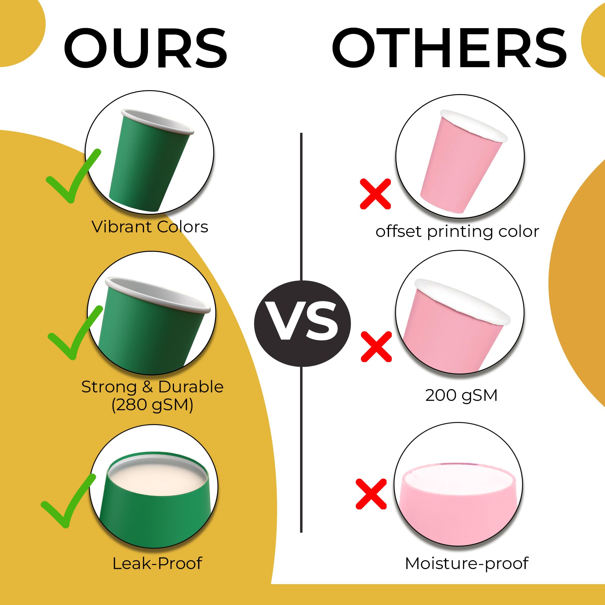 9 Oz. Emerald Green Paper Cups | Case of 1000