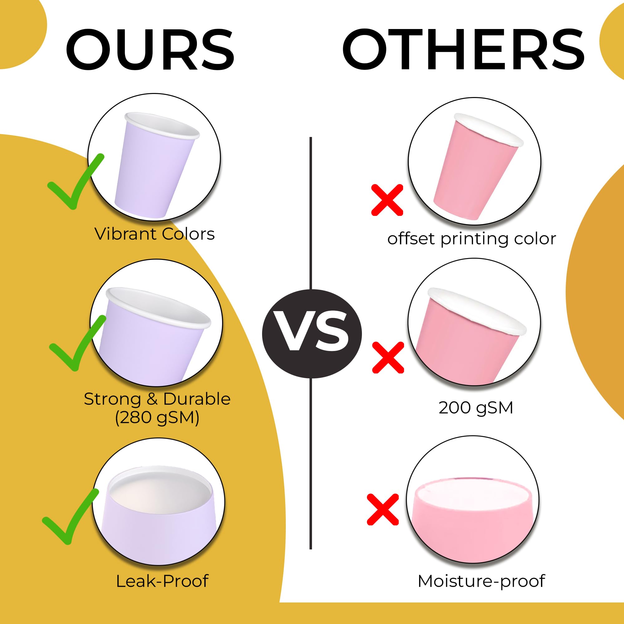 9 Oz. Lavender Paper Cups | Case of 1000