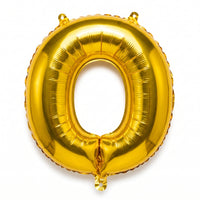 Gold Foil Letter "O" Balloon - Air Filled