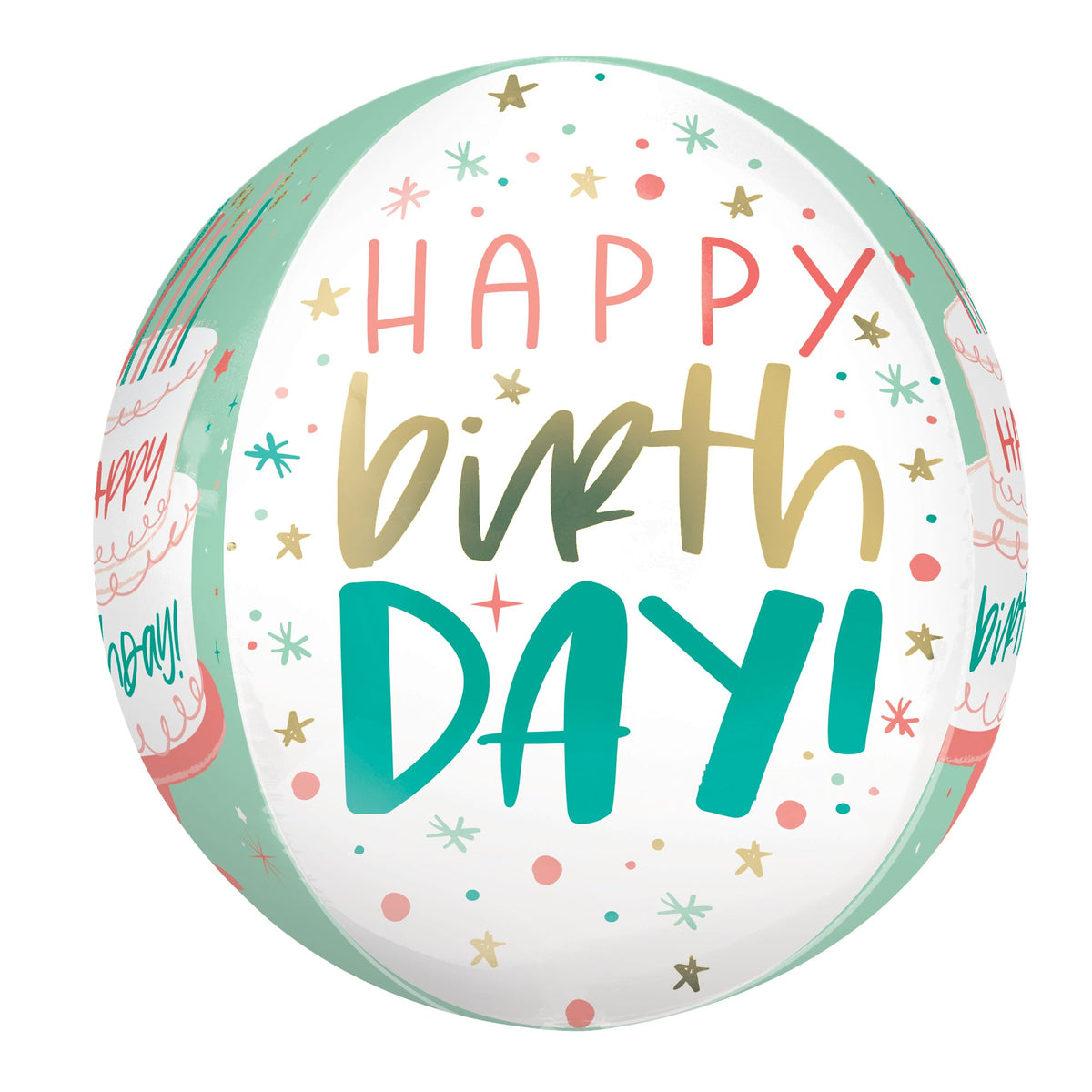 ORBZ Happy Cake Day Foil Balloon