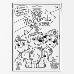 PAW Patrol Grab & Go Play Pack - Coloring Book with Crayons & Stickers