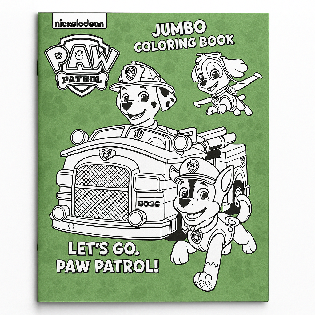 PAW Patrol Jumbo Coloring & Activity Book - 32 Pages of Fun