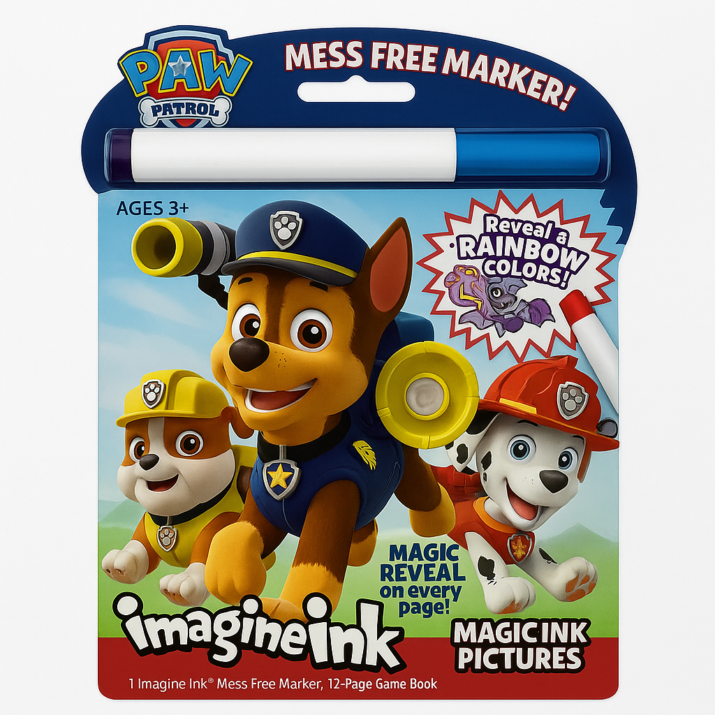 PAW Patrol Magic Ink Coloring Book with Mess-Free Marker