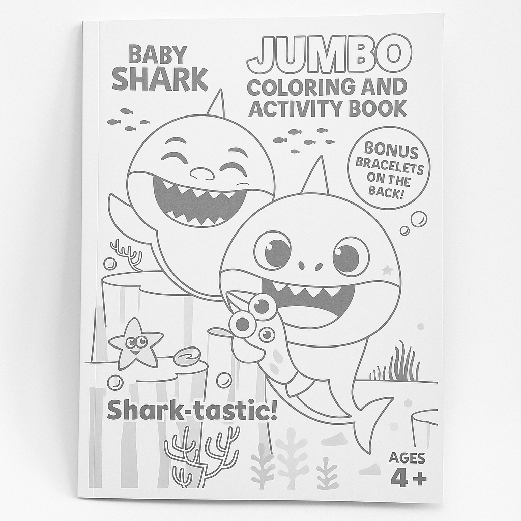 Baby Shark Jumbo Coloring & Activity Book - 32 Pages of Fun