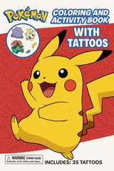 Pokemon Coloring & Activity Book with Tattoos
