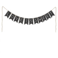 Rustic Chalkboard Pennant Banner - 15-ft, Customizable for Any Occasion