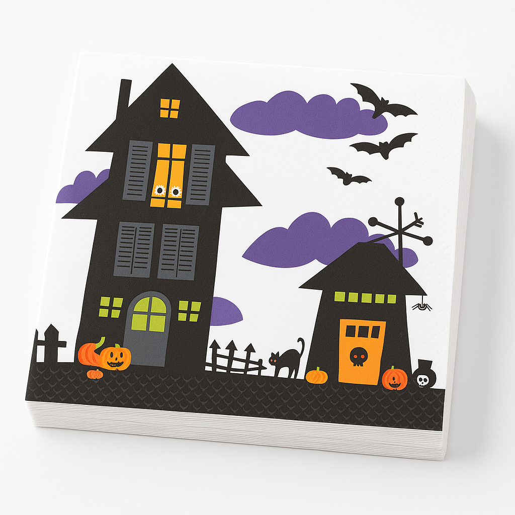 Spooksville Halloween Beverage Napkins