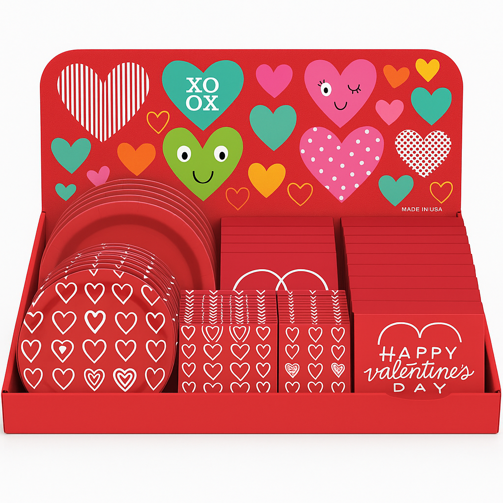 Valentine's Day Heart-Themed Tableware Set