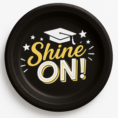 Shine On Graduation Paper Plates - 6.75"