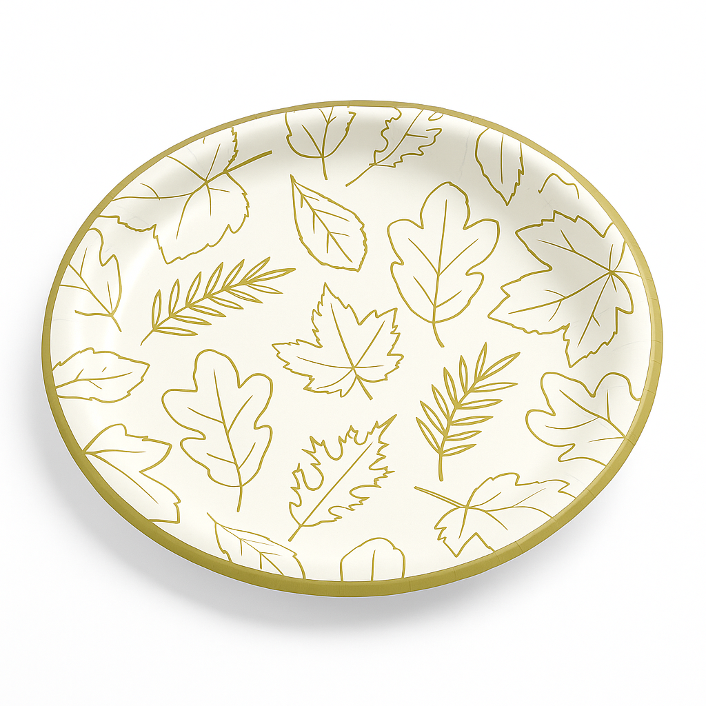 Elegant Thanksgiving 6.75" Paper Plates