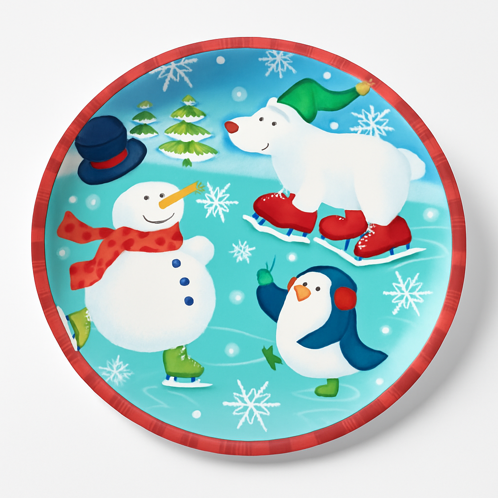 Holiday Fun 8.5" Christmas Paper Plates