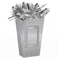 Silver Glitter Balloon Weight Centerpiece with Photo Frame