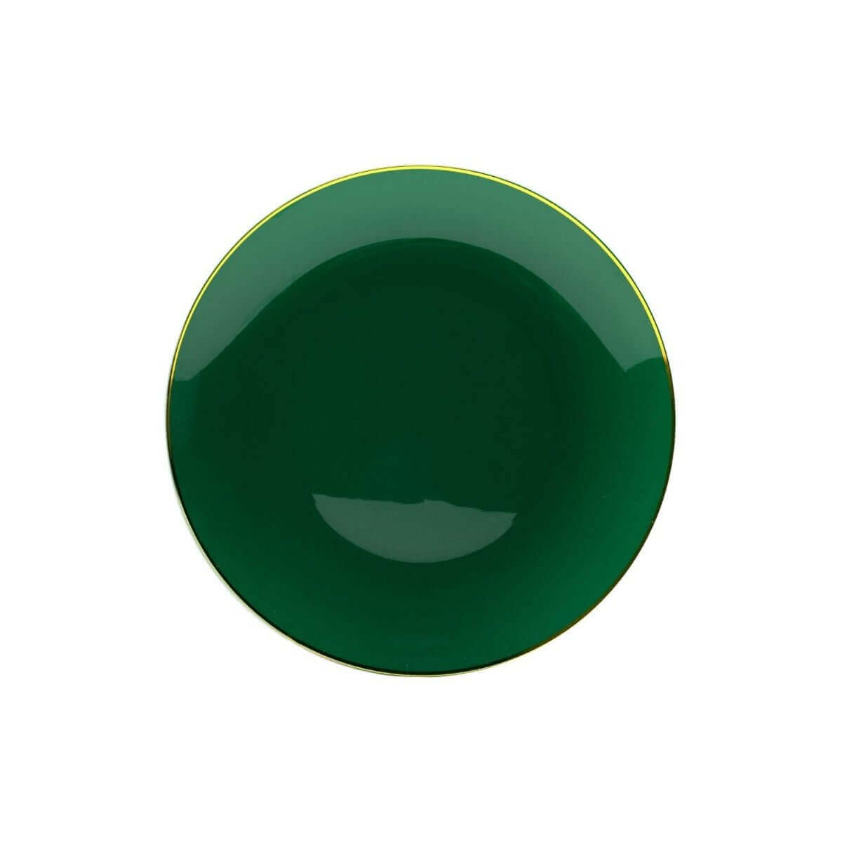 8 In. Green Classic Design Plates | 10 Count