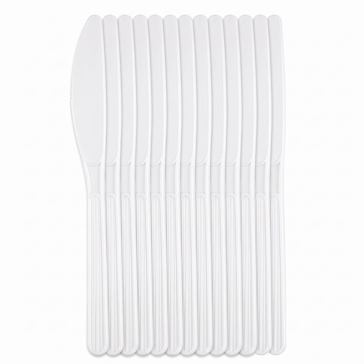 Frosty White Economy Plastic Knives - Pack of 20 - 7.5 in.