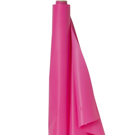 Bright Pink Plastic Table Cover Roll - 40" x 100'