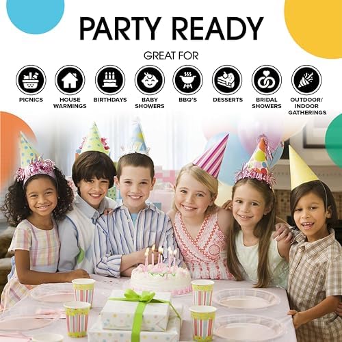 7 in. Clear Plastic Plates | 50 Count