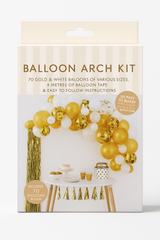 Gold Balloon Arch Kit - Elegant Latex Garland