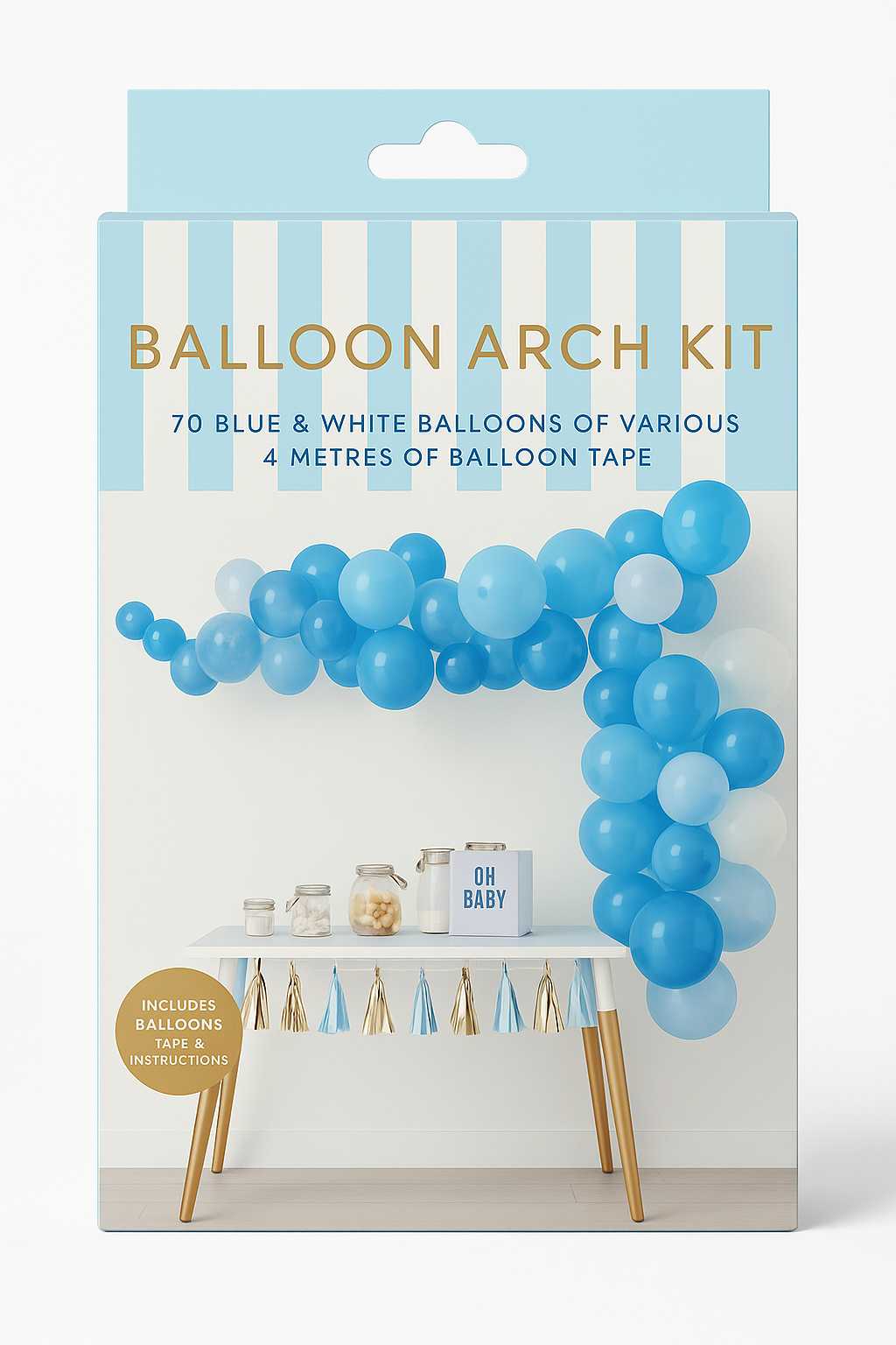 Caribbean Blue Balloon Arch Kit