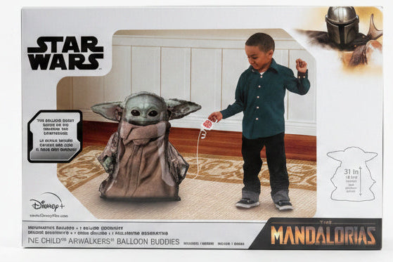 Star Mandalorian Baby Yoda Balloon  - Foil Super Shape