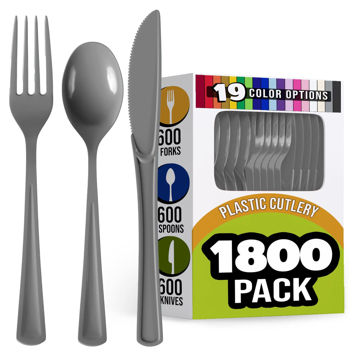 Silver Cutlery Combo Set | 600 Forks 600 Spoons And 600 Knives