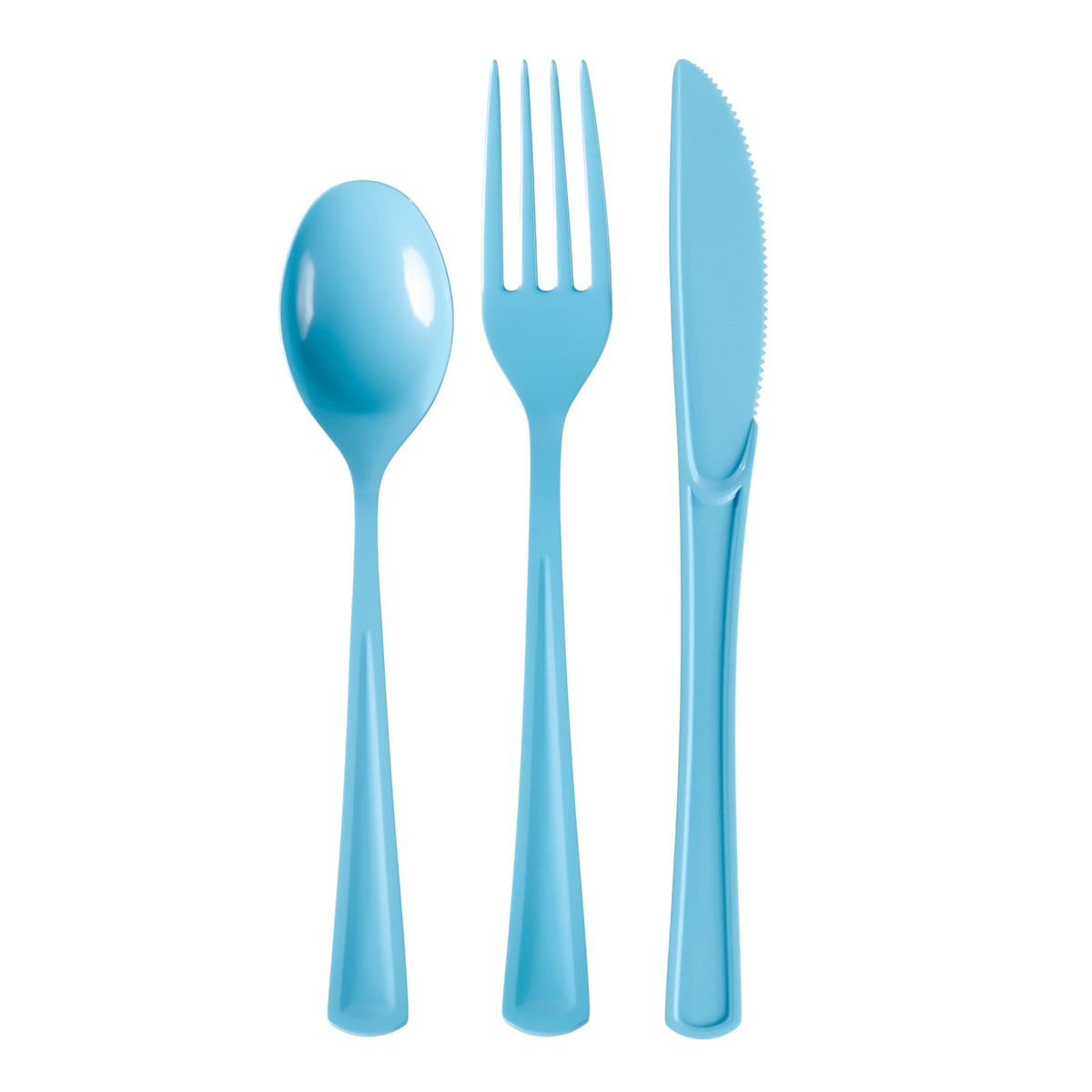 Light Blue Cutlery Combo Pack | 24 Count