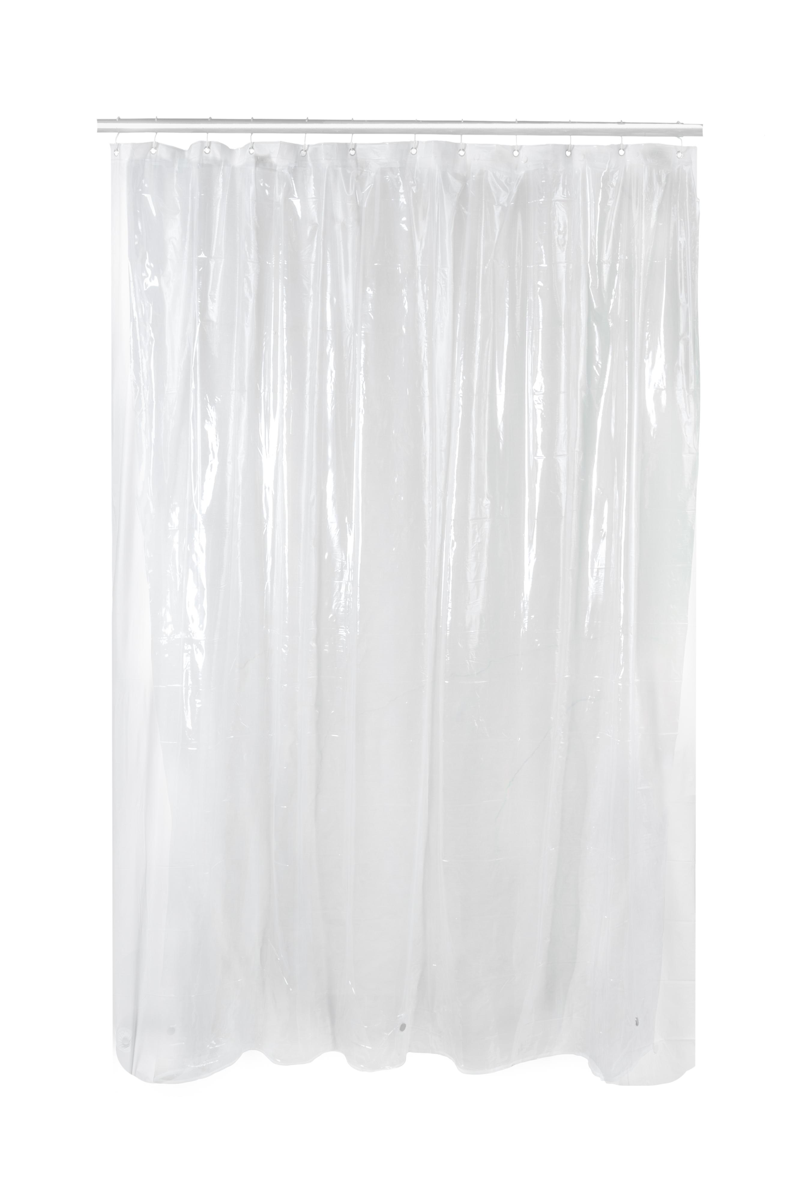 70 In. x 72 In. Pvc Shower Liner With Ring And Magnets | Clear