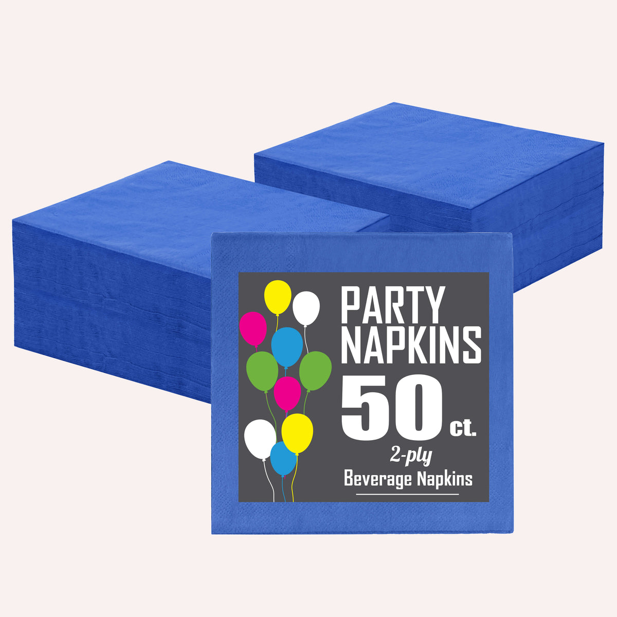 Dark Blue Beverage Napkins - 9 in. | 1800 Count