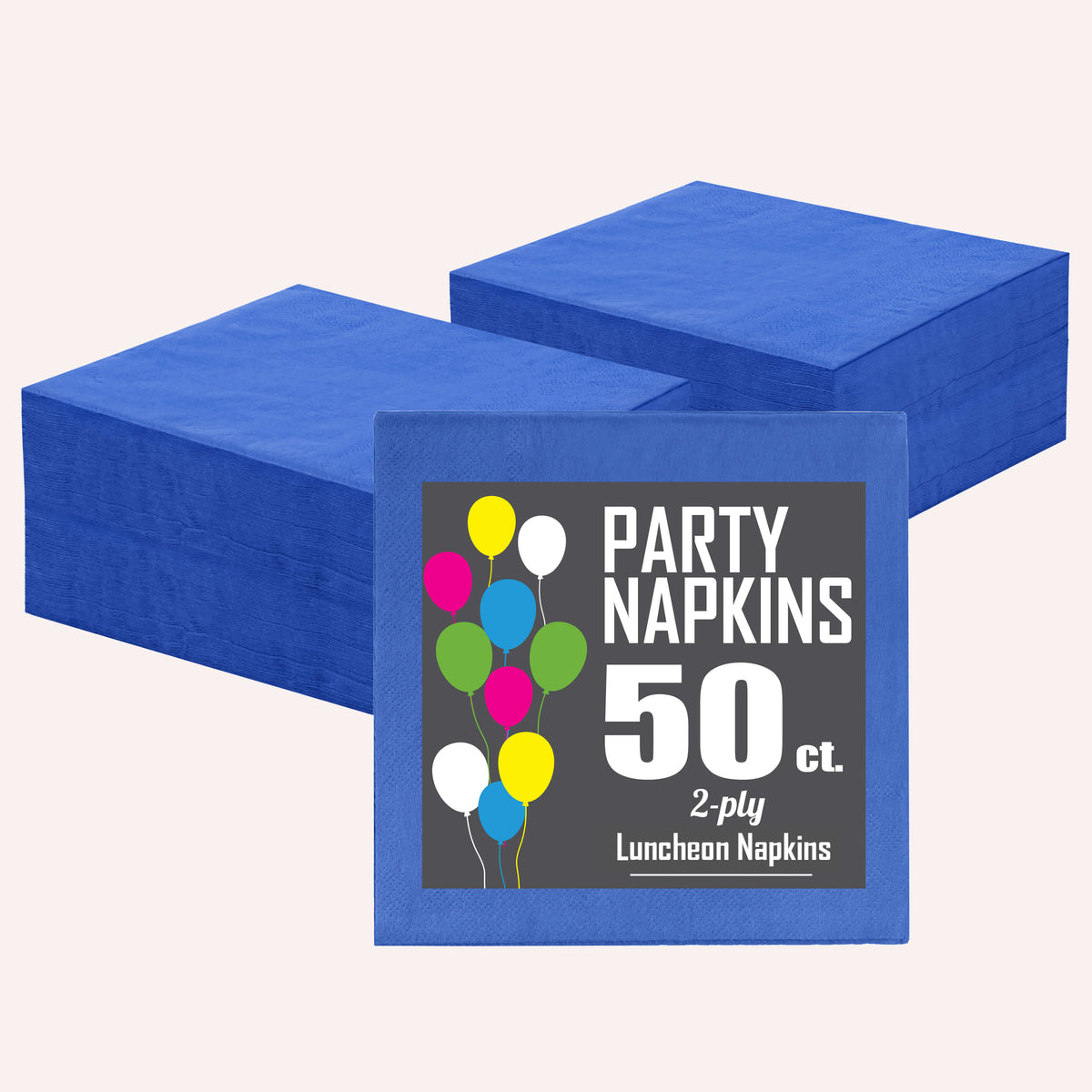 Dark Blue Luncheon Napkins - 6.75 in. | 1800 Count
