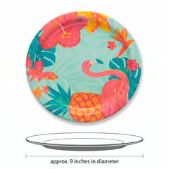 9" Summer Luau Paper Plates - 20 Ct.