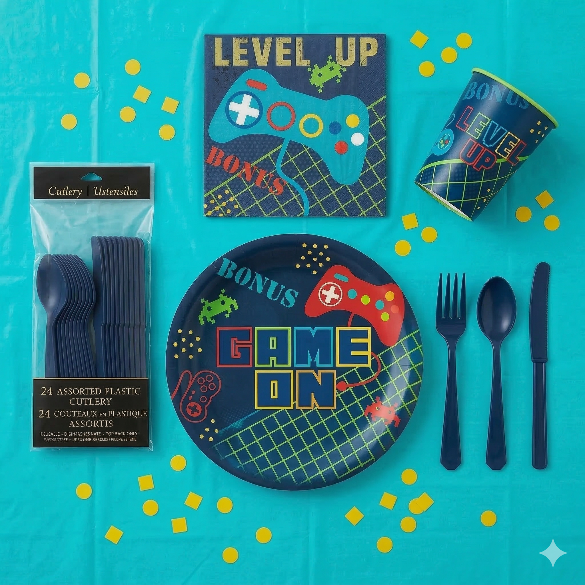 149 Pcs Game on Party Kit - For 20 Guests