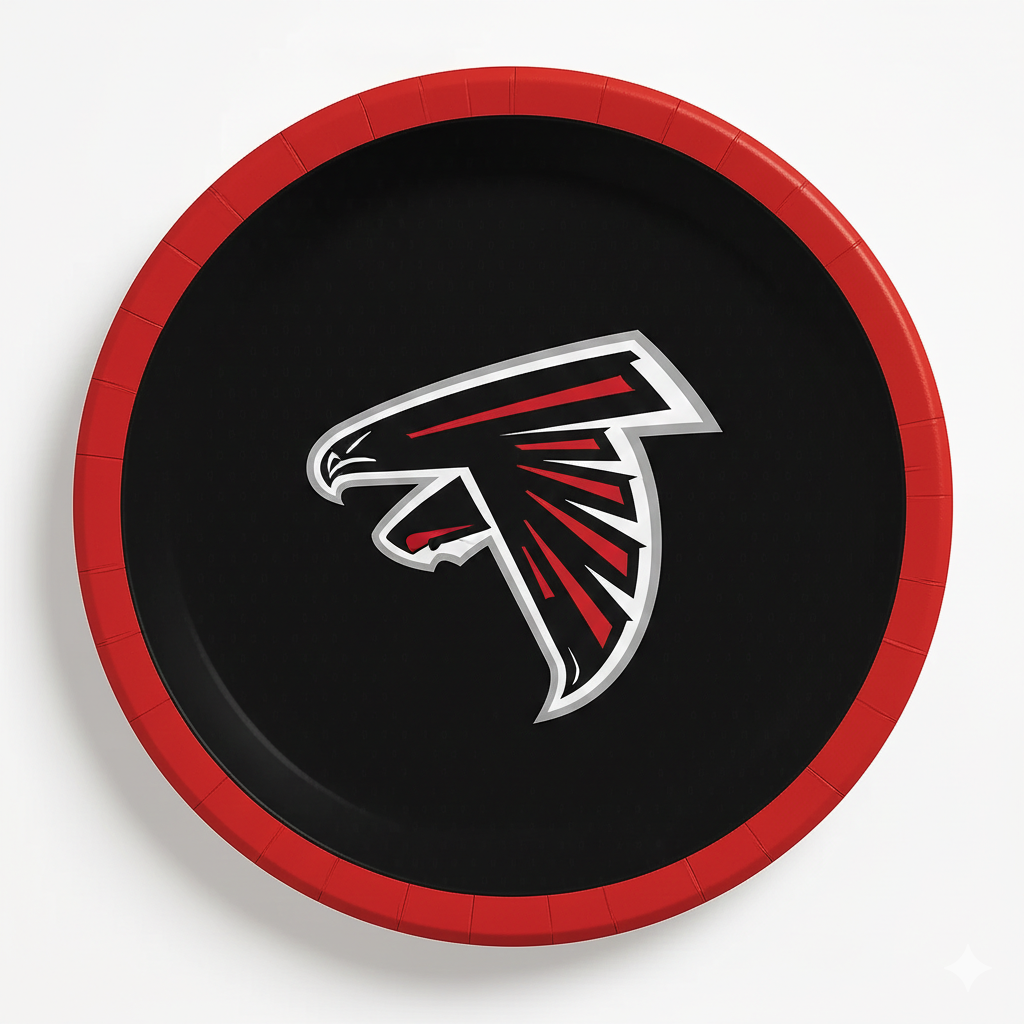 Atlanta Falcons 9" Round Paper Plates