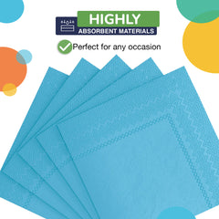 Turquoise Beverage Napkins | 20 Count