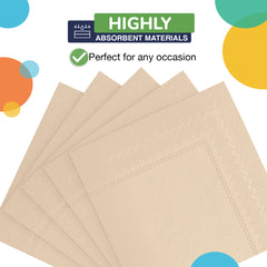 Ivory Luncheon Napkins - 6.75 in. | 100 Count