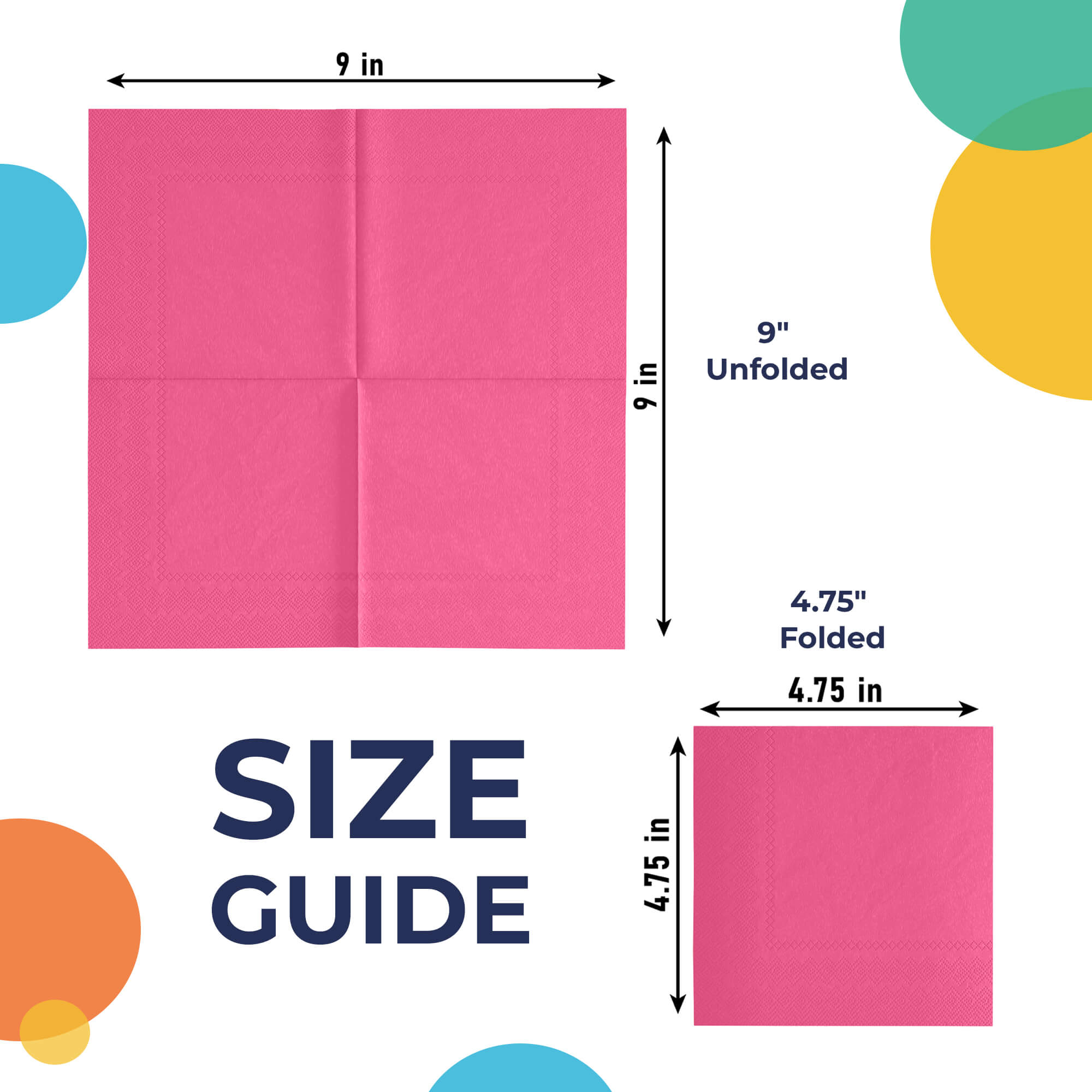 Cerise Beverage Napkins | 20 Count