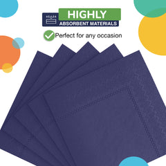 Dark Purple Beverage Napkins - 9 in. | 1800 Count