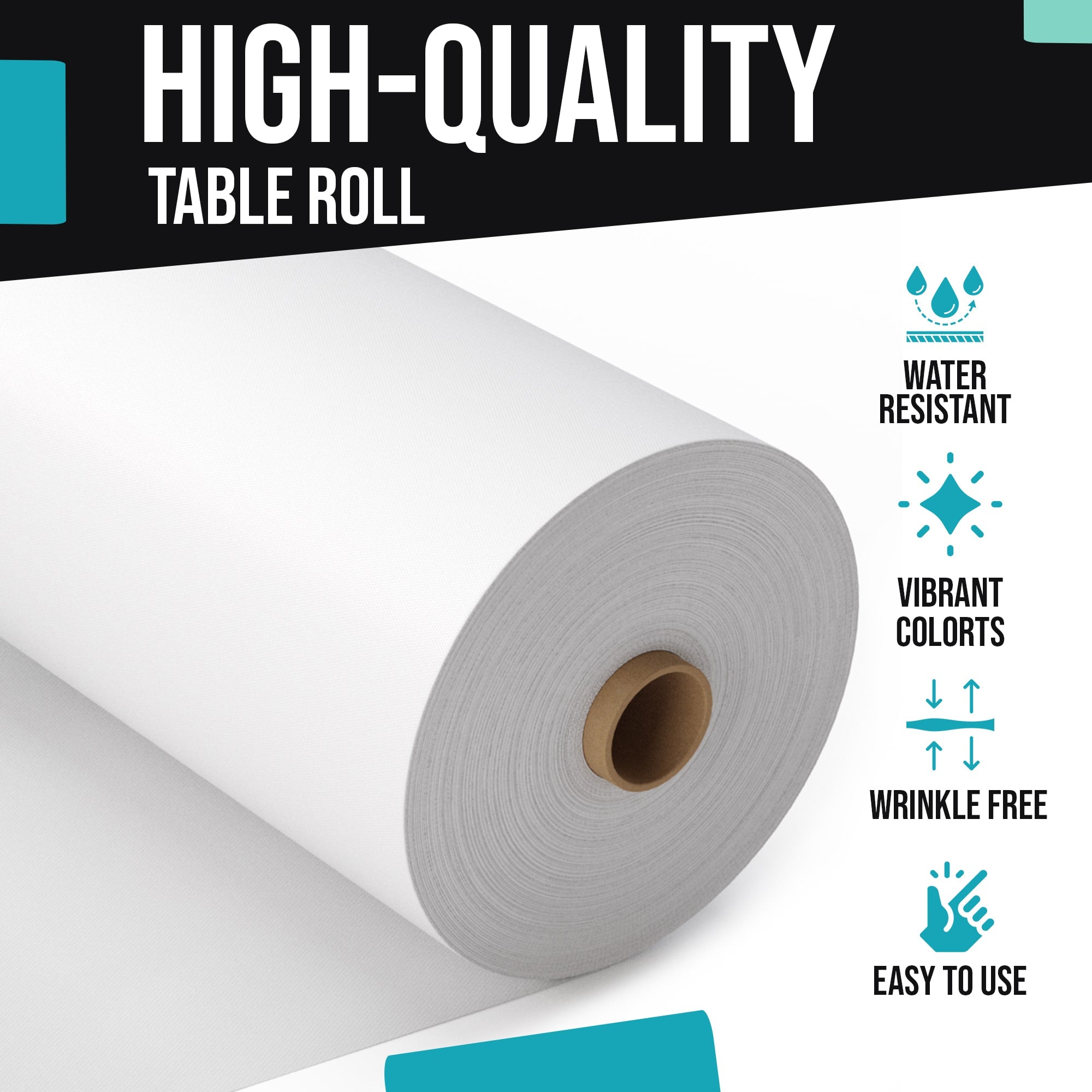 40 In. X 600 Ft. Premium White Table Roll