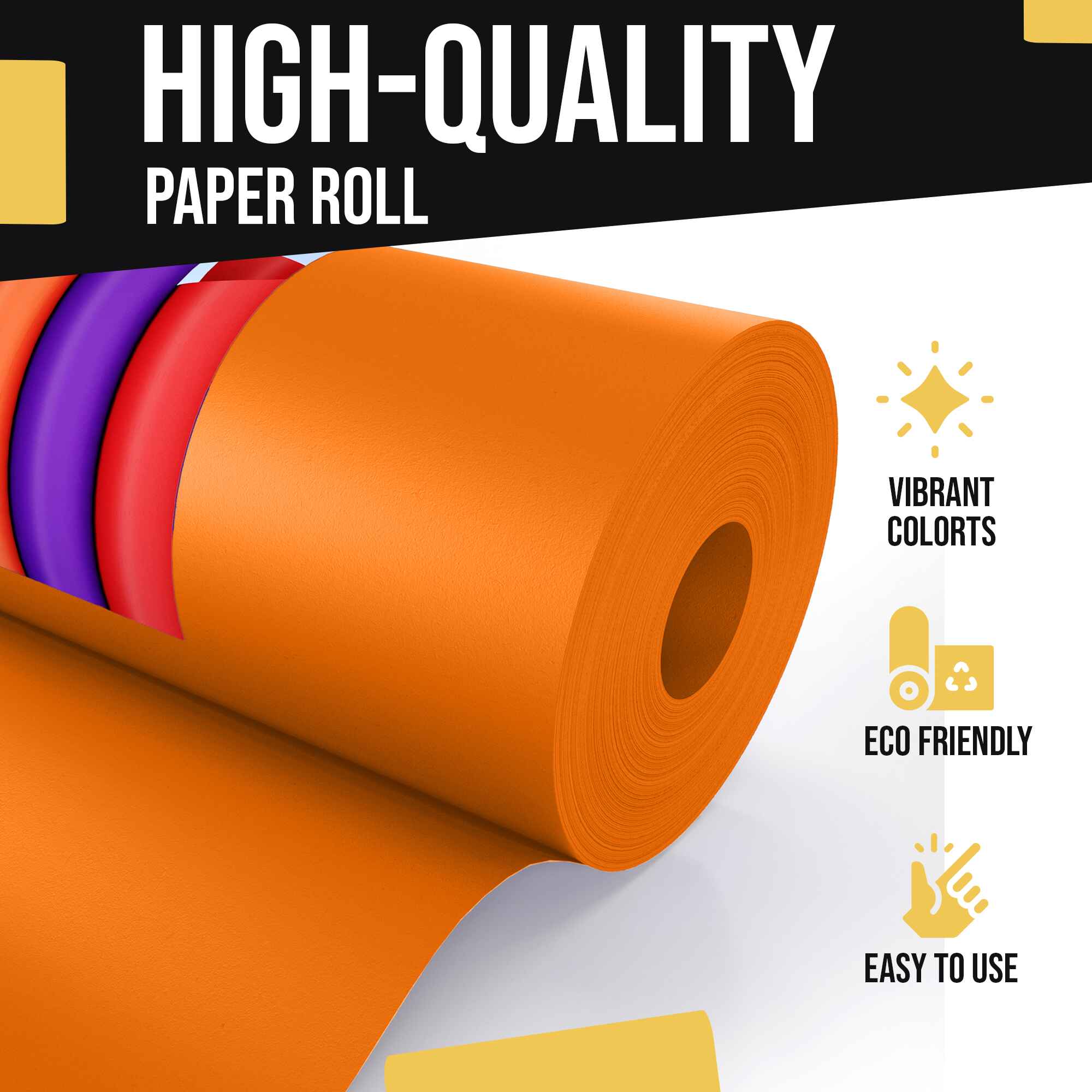 36 x 110' Kraft Paper Roll | Orange