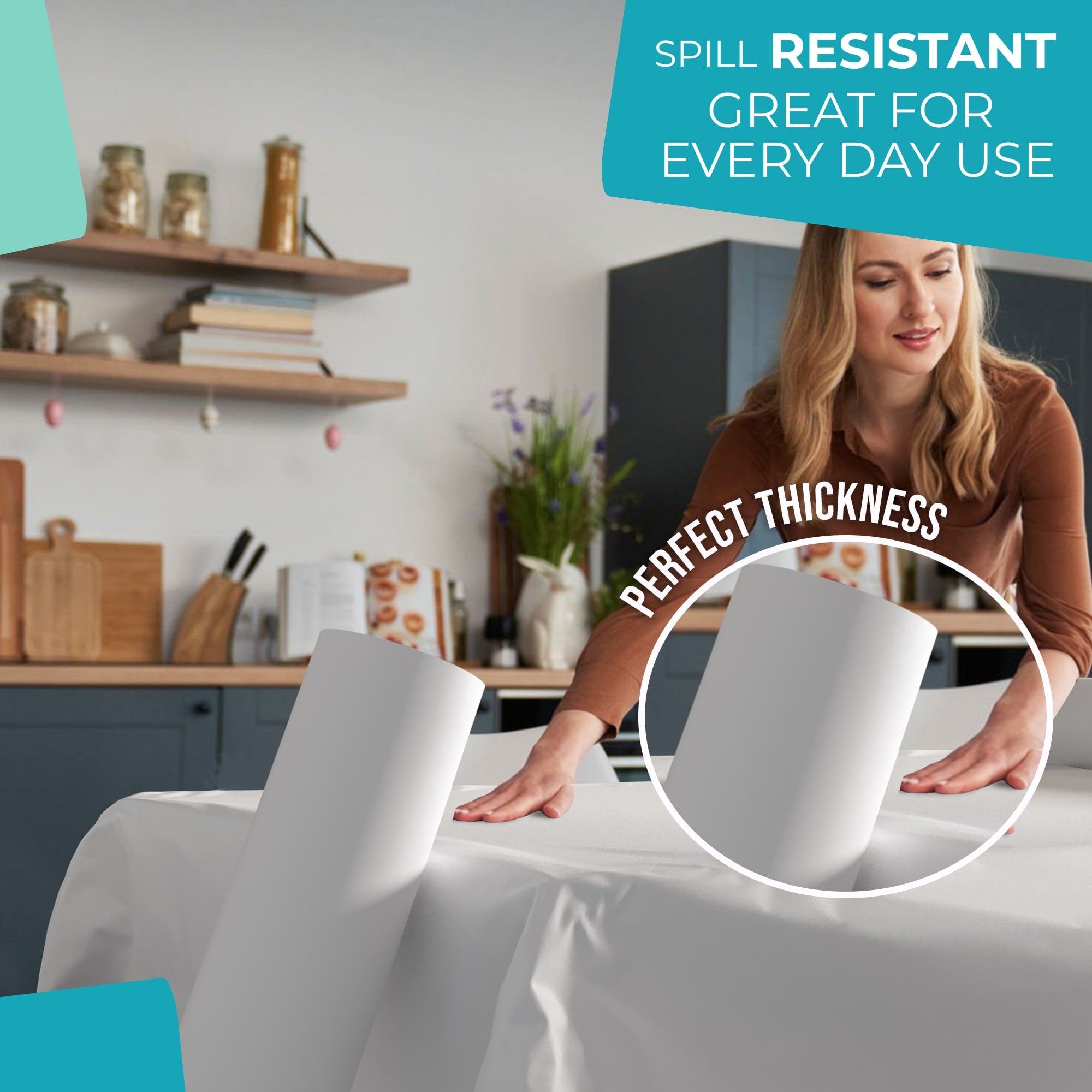 40 In. X 600 Ft. Premium White Table Roll