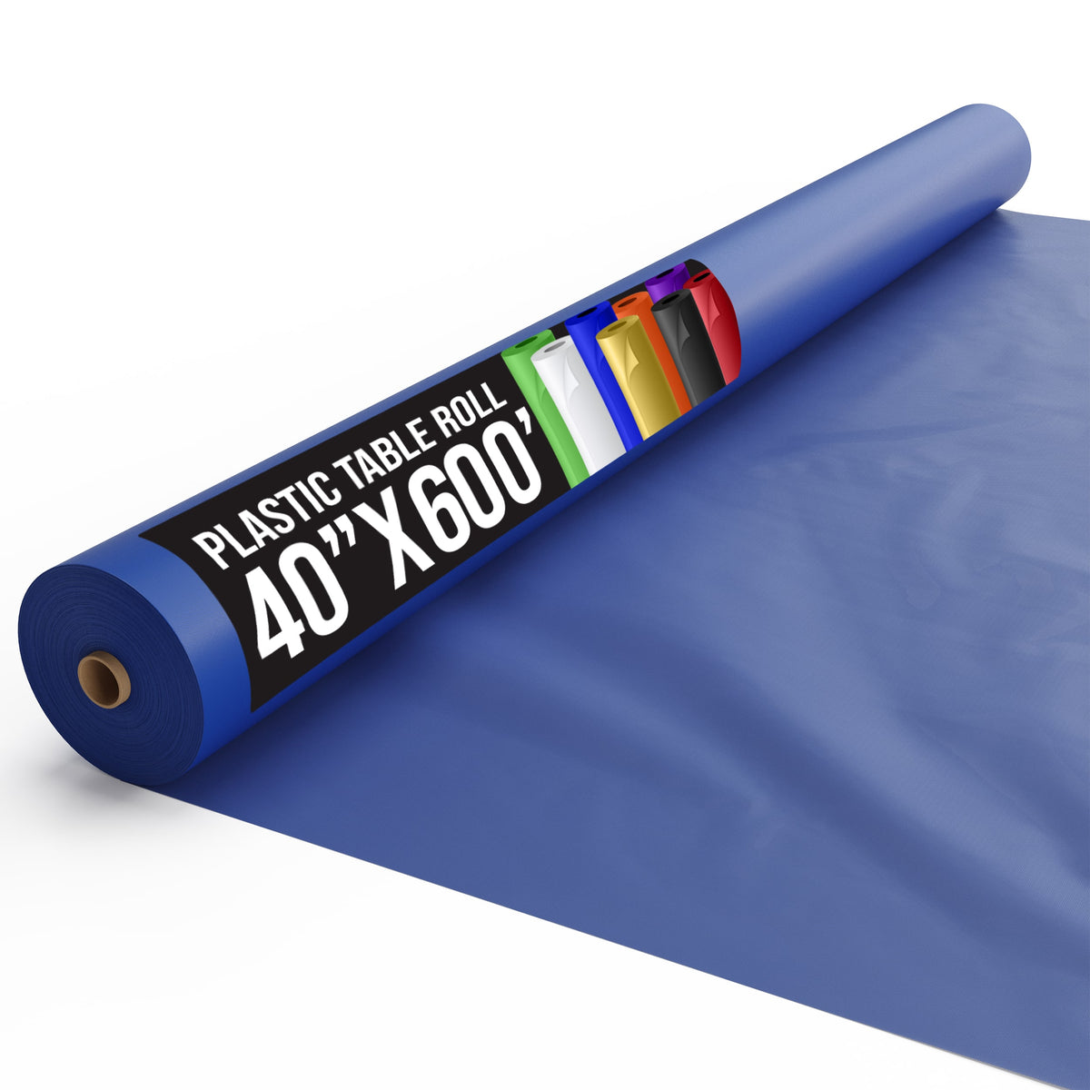 40 In. X 600 Ft. Premium Dark Blue Table Roll