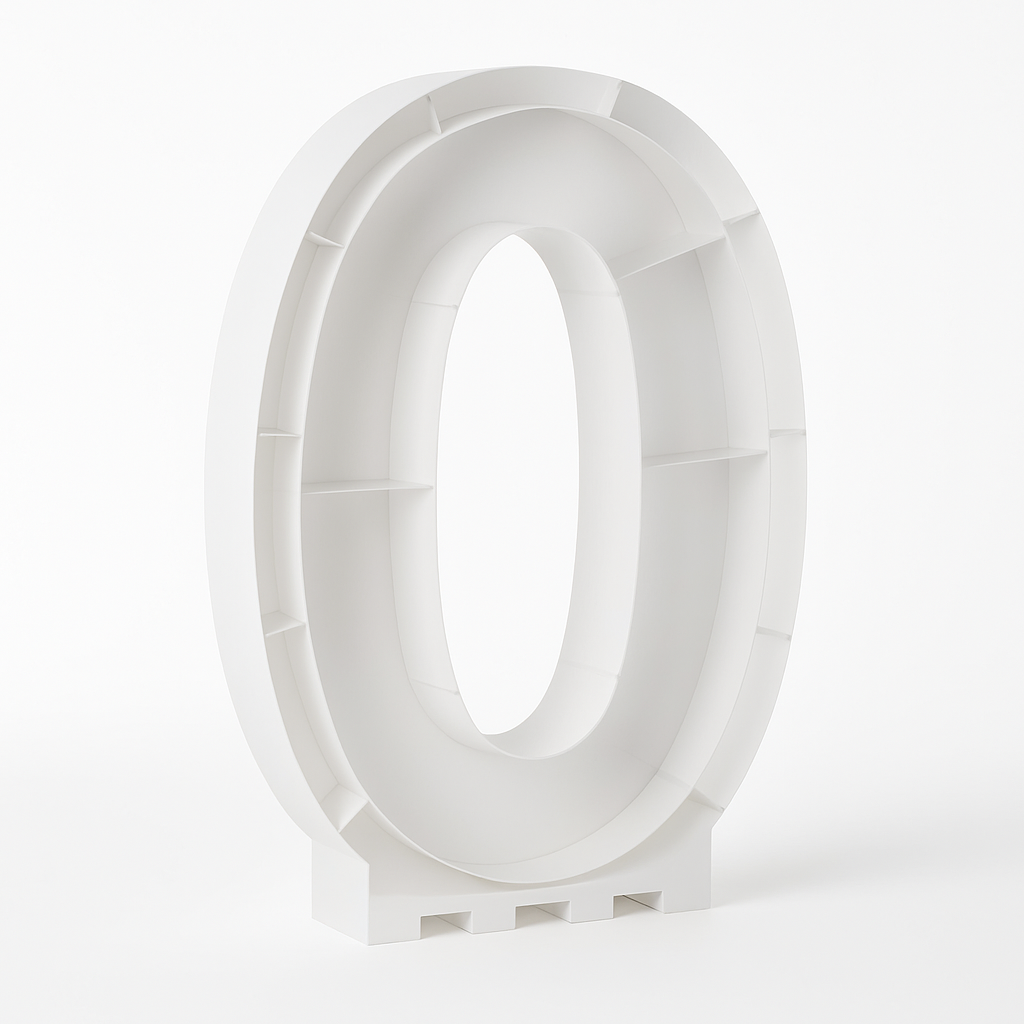 Balloon Display Frame Kit - Number 0