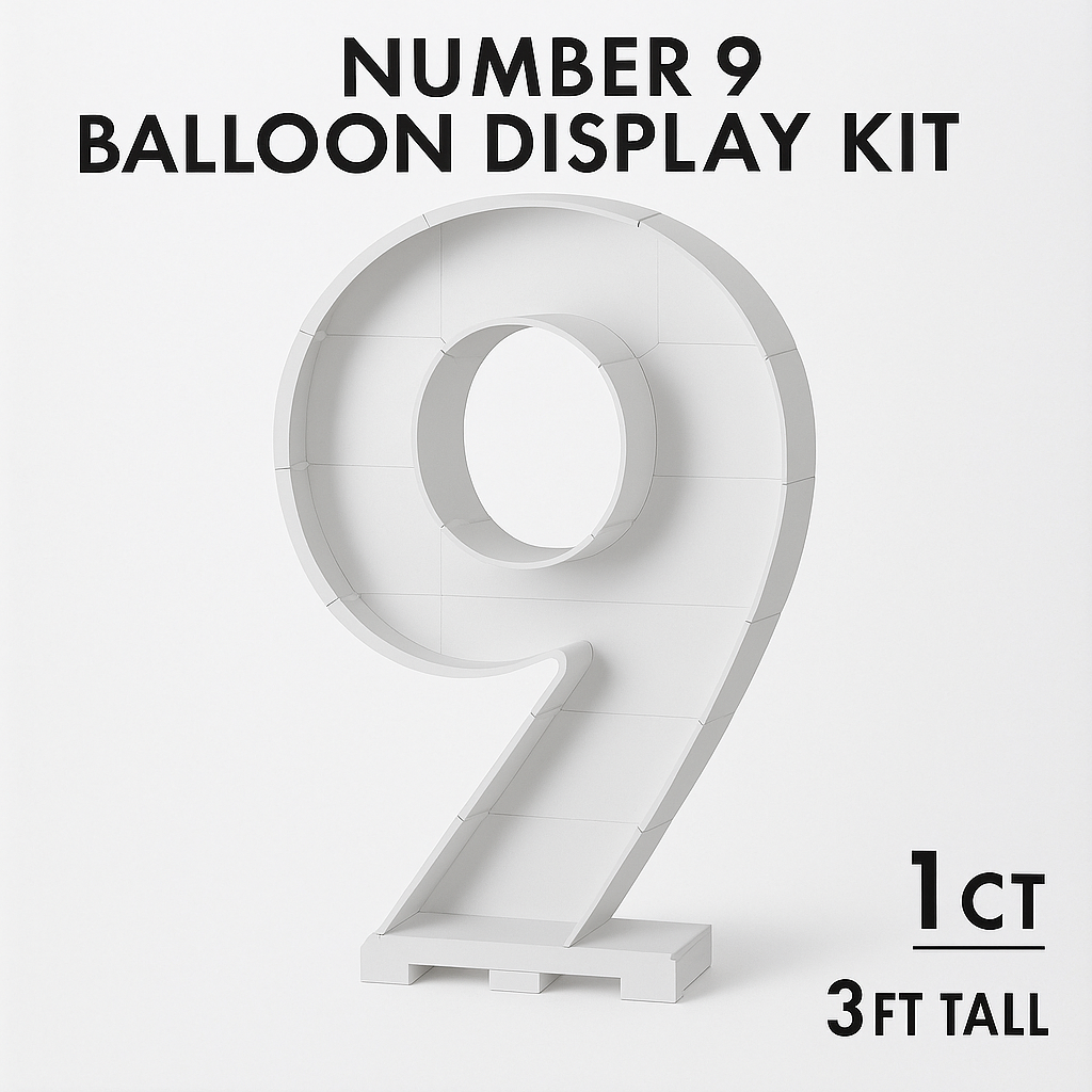 Number 9 Balloon Display Kit