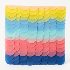 Bright Pastel Multicolor Tissue Paper Disc Backdrop