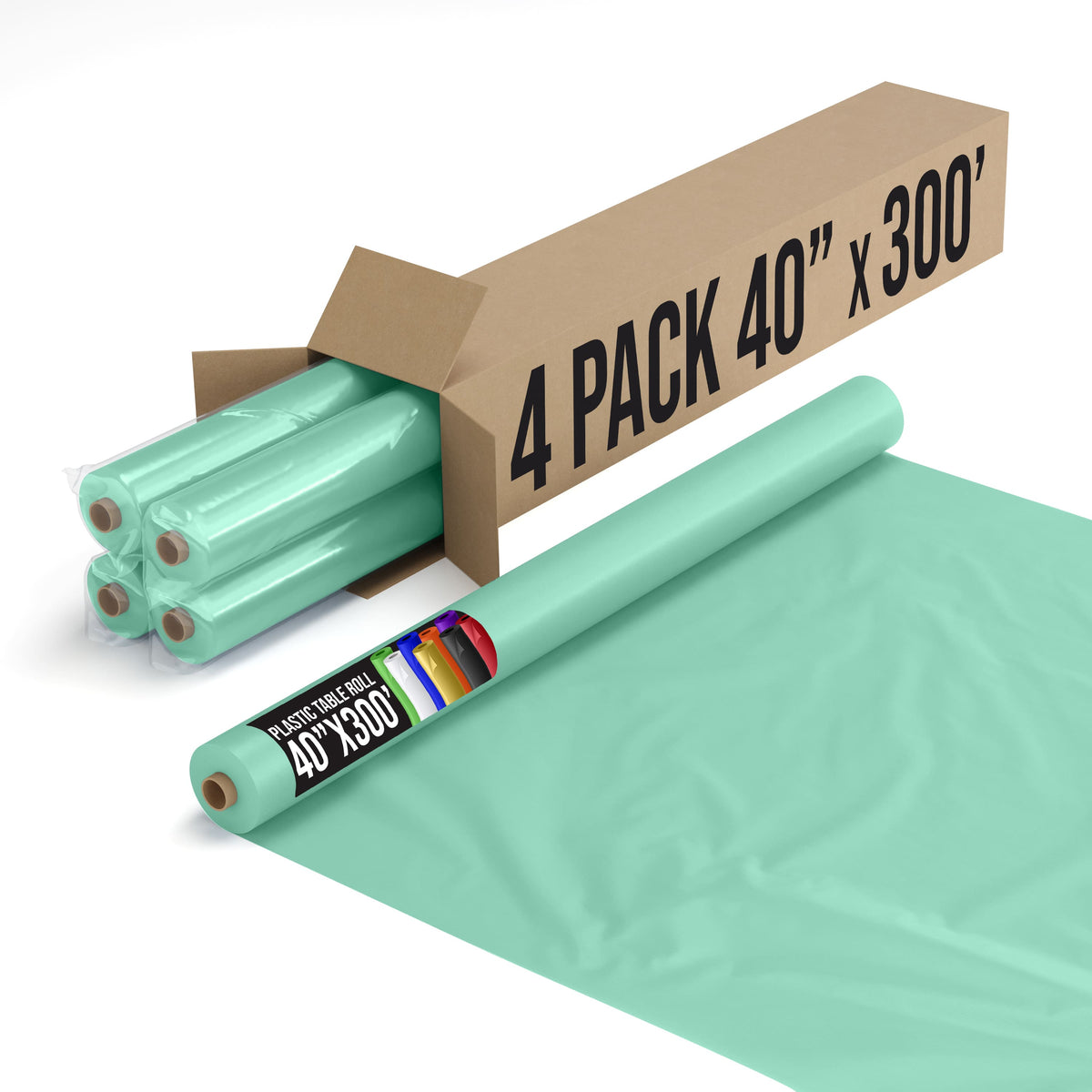 40 In. x 300 Ft. Premium Mint Table Roll | Case of 4