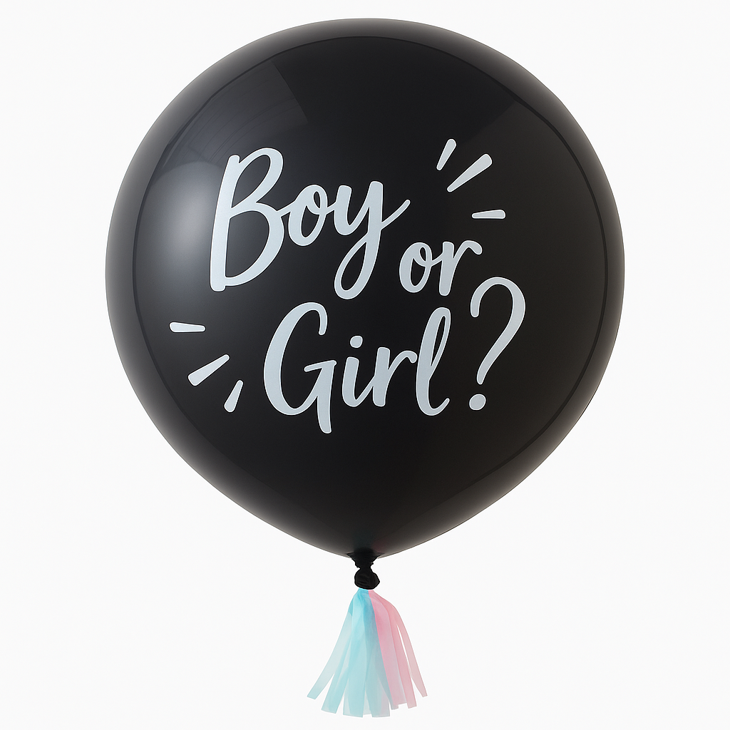 Ginger Ray "Boy or Girl?" Gender Reveal Latex Balloon