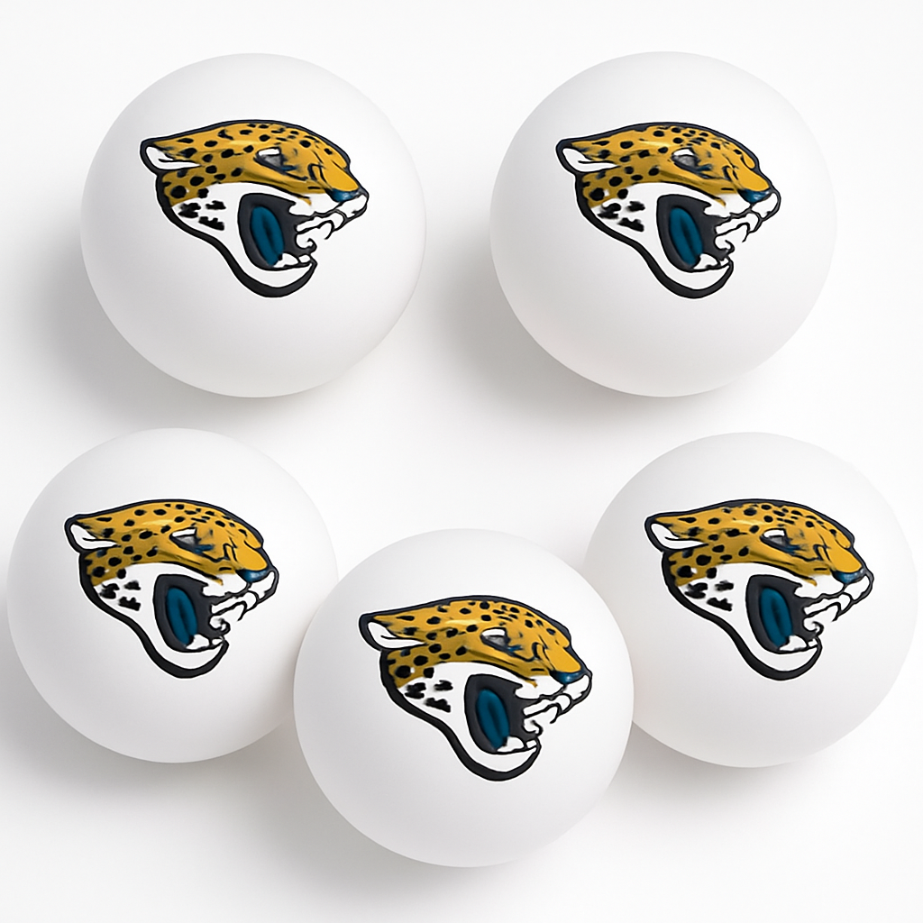Jacksonville Jaguars Ping Pong Ball Set - 6 Pack
