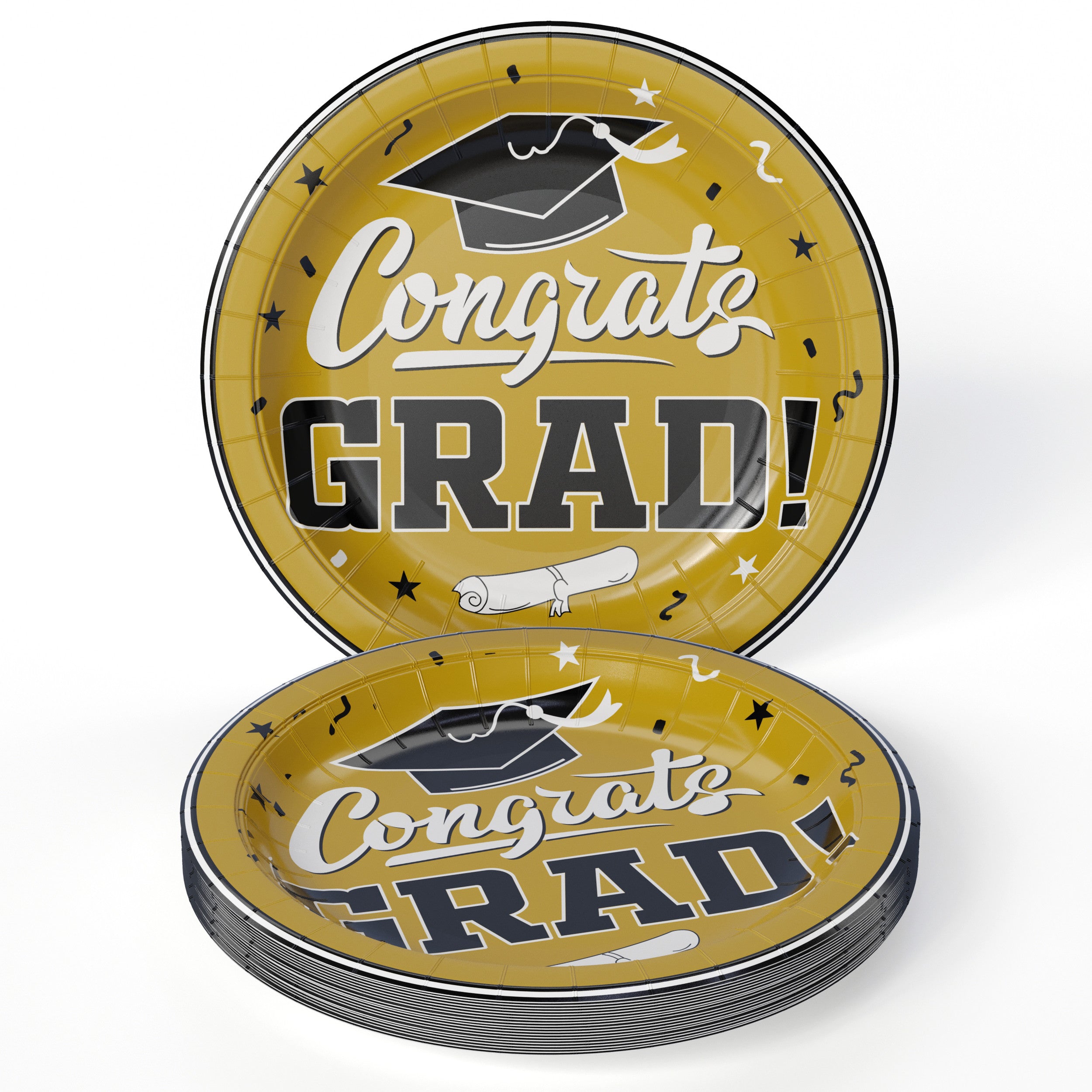 Gold/White Graduation Combo Pack | Service For 8