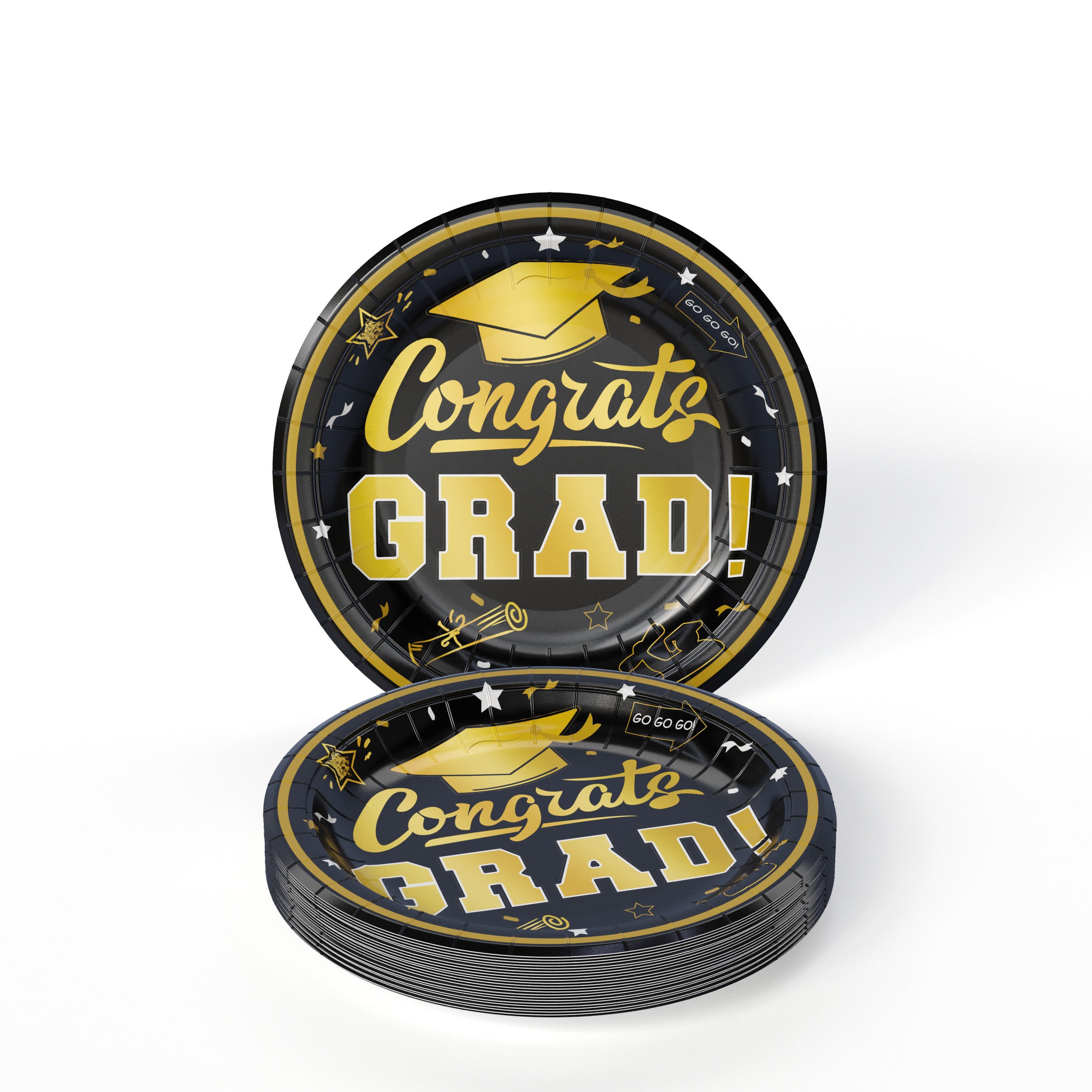 Black/Gold Graduation Combo Pack | Service For 8