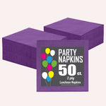 Purple Luncheon Napkins - 6.75 In. X 6.75 In. | 50 Count