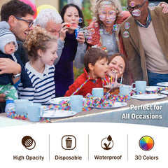 Iridescent Plastic Table Covers | 12 Count - 54 In. x 108 In.